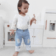 thumbnail image 2 of Conjunto de ropa para bebé niña, mameluco para bebé, top y jeans, 2 of 5