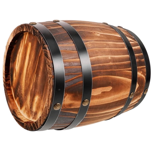 Cubo Dispensador De Whisky Retro En Barril De Vino De Roble Para Bebidas, Whisky, Cócteles, Café M