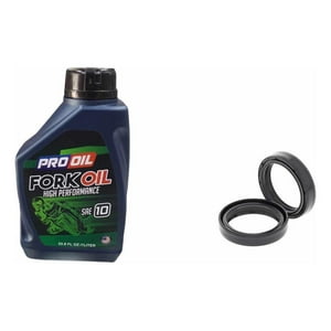 Genérico - Kit Retenes De Telescopicas + Liquido Haojue Nk 150 (2Un) Negro