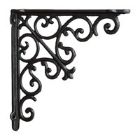 Magideal - Soporte De Estante, Soporte De Estante, Soporte De Pared, Soporte De Ángulo De Hierro Con Construcción Estable Para Una Sujeción Segura Para Uso Rústi L