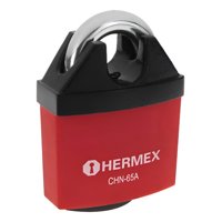 Candado Hierro Anti-Corte 65 Mm Hermex #Chn-65A Rojo
