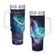 thumbnail image 4 of Academia Sobrenatural Vaso aislado de acero inoxidable con asa, diseño temático, regalo para familia, amigos y fans; incluye pajita y encaja en el portavasos estándar, 40 oz, 4 of 6