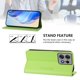 thumbnail image 3 of Funda Billetera con Soporte para Motorola Edge 50 Pro 5G Bloqueo RFID Plegable Verde claro, 3 of 6