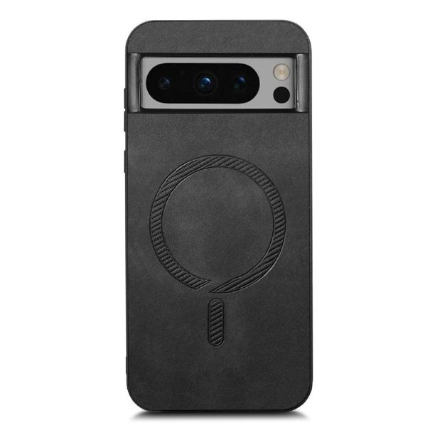 Magnetic Slim Case for Google Pixel 8 Pro with Camera Guard & Anti-Scratch Back Black