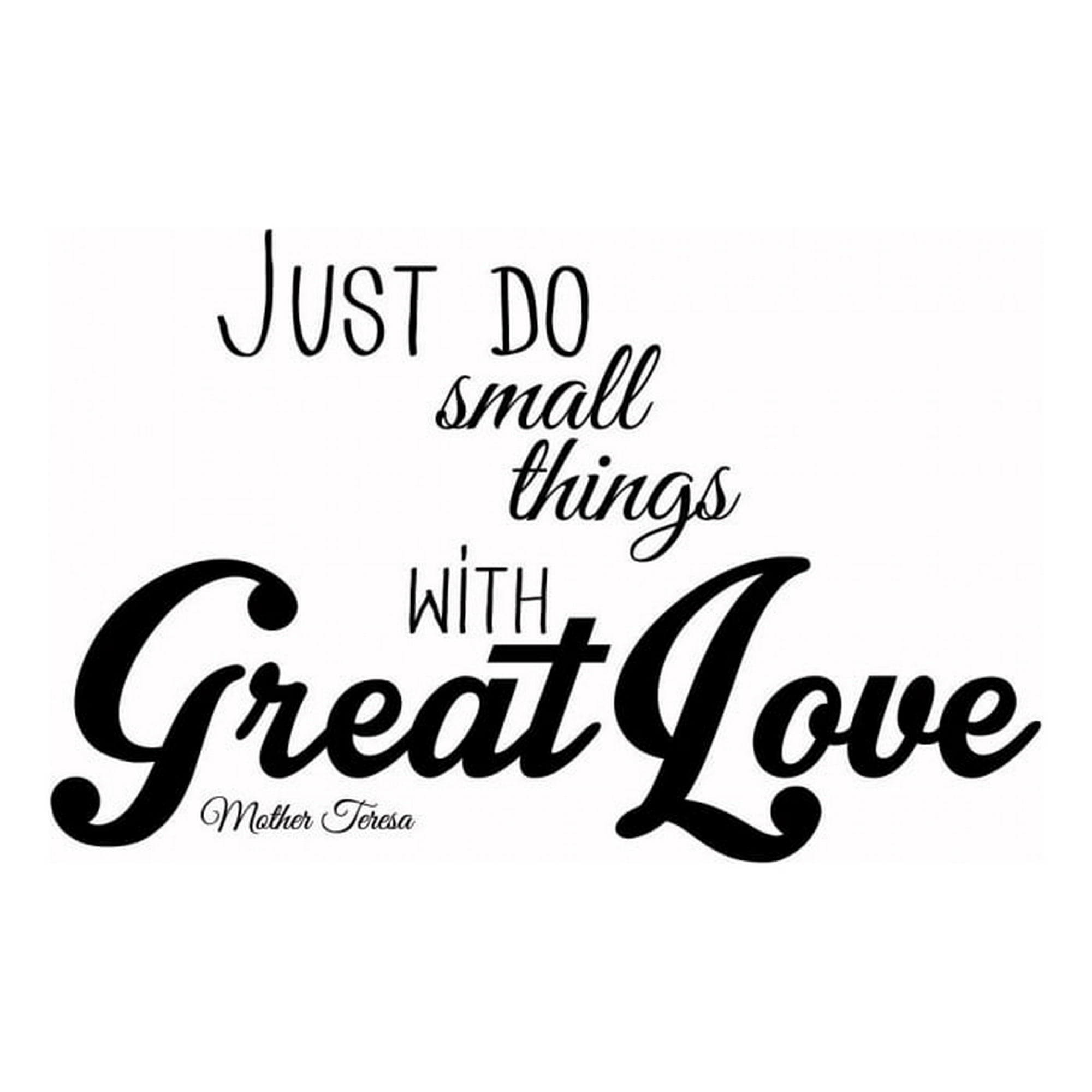 Rienda Libre Graphics - Decomural Small Things Great Love Mother Teresa Ws-44104