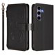 thumbnail image 2 of Funda Cartera Mariposa para [Samsung Galaxy S24] con Soporte y Cremallera Negro, 2 of 6