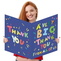 Tarjeta De Agradecimiento Idealmuzik Grande Con Sobre De 36 X 56 Cm