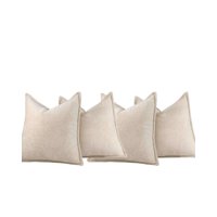 Genérico - Set De 4 Fundas De Cojin Chenille 45X45 Blanco