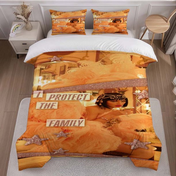 Gorgeous Feather Girl Theme Bedding Set | Includes 1 Duvet Cover and 2 Pillowcases Soft and Comfortable