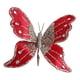 thumbnail image 1 of Adorno navideño de mariposa con pinza, decoración para árbol de Navidad y pared. Mariposa artificial para fiestas navideñas, bodas, sala de estar y ho Rojo, 1 of 5