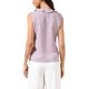 thumbnail image 3 of INSPIRE CHIC Blusa sin mangas con cuello en V con volantes para mujer, camiseta de verano, blusa de trabajo, camisa de negocios, tops casuales de gasa L Rosa, 3 of 6