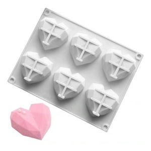 Genérico - Molde Corazon Diamante Molde De Silicona Corazón Chocolate