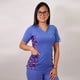 thumbnail image 1 of Delantal Mujer 2491 tela elasticada C/Apl. estampada, 1 of 3