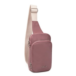 Calu Bags - Crossbody Ligero Cloe Microfibra Palo Rosa Calu