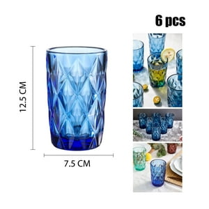 Xianzhu - Vaso Azul De Vidrio 400Ml