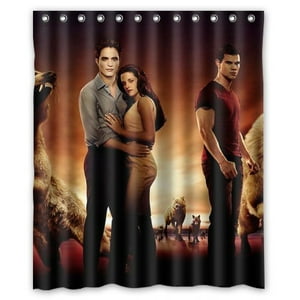 Pinghai - Cortina De Ducha De La Saga Crepúsculo: Amanecer, Juego De Cortinas De Baño Con Ganchos, Tamaño 60 X 72 Pulgadas