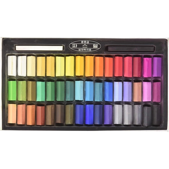 Set de pasteles suaves MUNGYO de 48 colores, cuadrados y de fácil difuminado