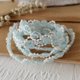 thumbnail image 1 of suxuMhao Ribete de Costura, Ribete de Encaje Azul Claro con Perlas, Adornos de Tela de 10.94yd Ribete de Cinta Ribete RIC Rac Ribete Trenzado Ribete de Encaje con Cuentas para Manualidades DIY,, 1 of 4