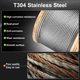 thumbnail image 3 of Cable de acero inoxidable de 3/16 pulgadas, 500 pies, 7 x 19 hilos, 3 of 7