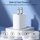 thumbnail image 3 of Cargador Para Iphone 20w Pd Usb C De Pared Paquete De 4 Con Cable, 3 of 7