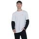 thumbnail image 1 of Polera Hombre M/L Doble Manga Blanco/Negro Corona, 1 of 5