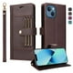 thumbnail image 5 of FOXDOCK Funda tipo Cartera para iPhone 13 – Cubierta de Cuero PU con Múltiples Ranuras, Bolsillo para Efectivo y Correa de Muñeca, 5 of 6