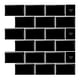 thumbnail image 1 of Mosaiko autoadhesivo Brick Negro 1.2 mm, 1 of 6