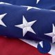 thumbnail image 1 of American Flag VORENUS, poliéster hilado, de lujo, 90 x 150 cm, 1 of 9