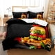 thumbnail image 1 of Gourmet Hamburger Bedding Set Bed Set Aldult Kid Bedroom Duvetcover Sets bed sheet set, 1 of 5