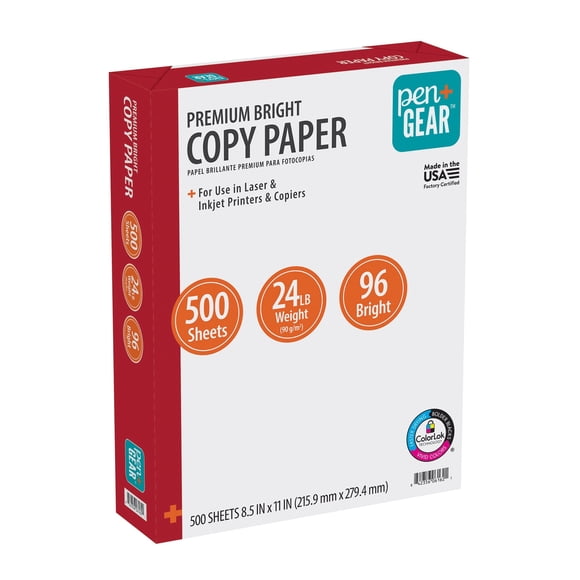 Papel Premium PenGear 8.5x11 96 Brillo 500 Hojas