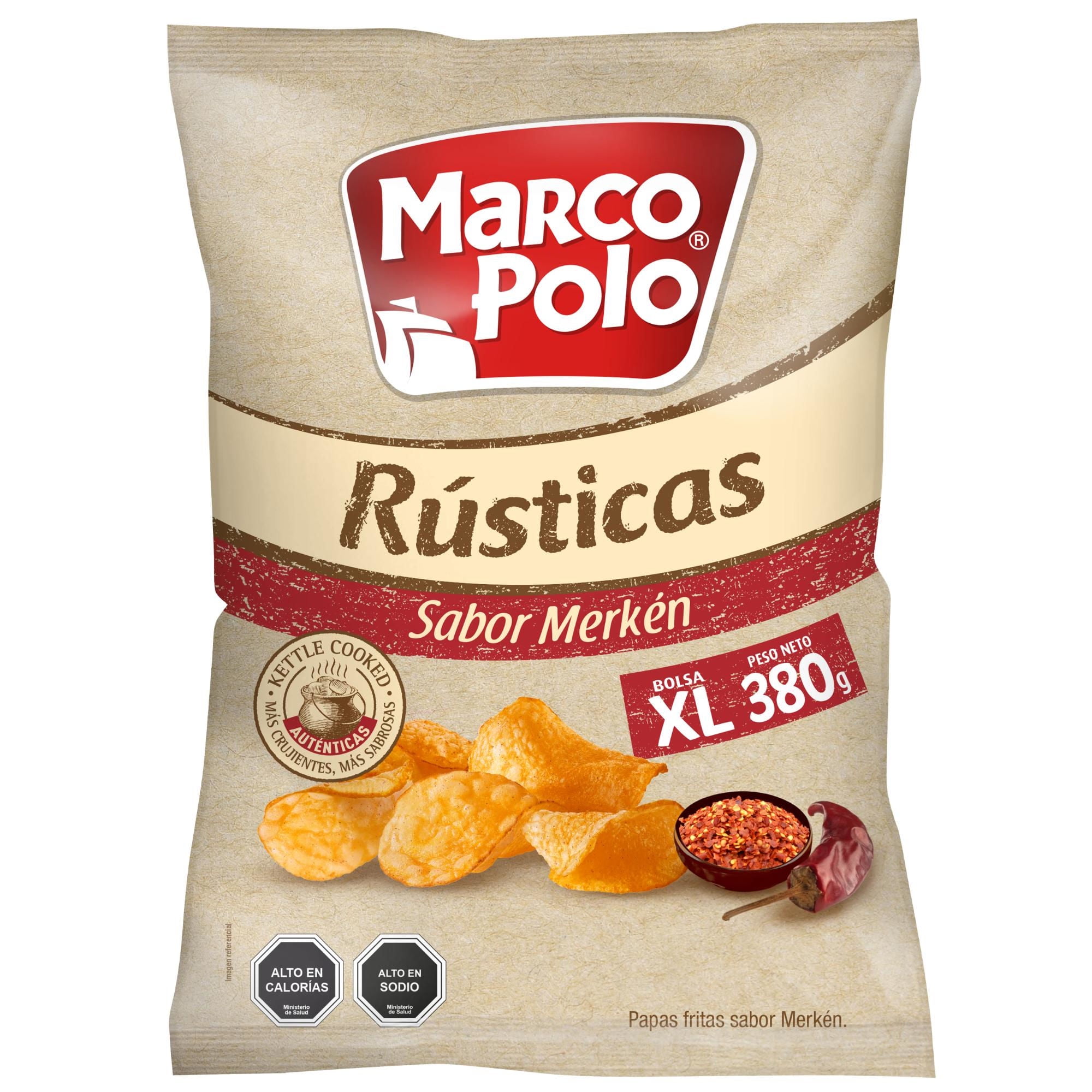 Papas Fritas Rúticas Merkén 380 g Marco Polo