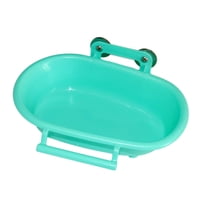 Ioensy - Accesorios De Baño Para Limpieza De Cuencos De Bañera Para Pájaros Para Tortolitos, Periquitos, Periquitos, Verde