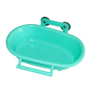 Ioensy - Accesorios De Baño Para Limpieza De Cuencos De Bañera Para Pájaros Para Tortolitos, Periquitos, Periquitos, Verde