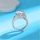 thumbnail image 4 of Anillos de Diamante de 5Uds Oro Blanco de 18K Moissanite Rings para Mujer Regalo Color D Claridad VVS1 Anillo de Plata Esterlina S925 Joyería Anillos de Compromiso de Moissanita con Certificado, 4 of 9