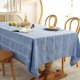 thumbnail image 2 of Mantel Chassic Farmhouse Style de lino, 152 x 305 cm, color azul, 2 of 7
