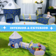 thumbnail image 4 of Carpa De Juegos Infantil  Belug 3 En 1 Castillo Piscina Tunel Niños Azul, 4 of 5