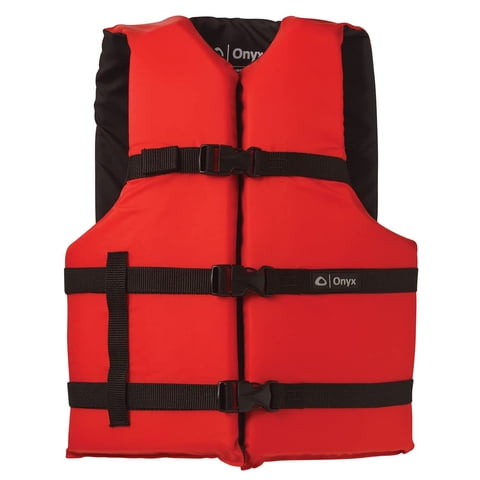 Onyx - Chaleco Salvavidas De Ónix De Uso General Para Navegar, De Gran Tamaño, Rojo