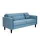 thumbnail image 2 of Sofa New Retro 3c + 2 Pouf Felpa 00 Azul Petroleo, 2 of 5