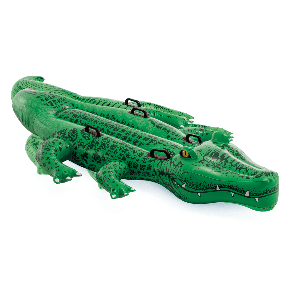 Flotador Inflable Diseño Intex Cocodrilo Grande 203x114 Cm Giant Gator