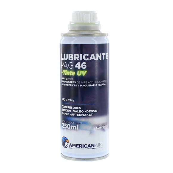 Aceite PAG 46 con Tinte UV 250ml para Compresor A/C R134a