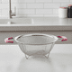 thumbnail image 1 of Colador De Acero Inoxidable Con Asas Rosas 26cm Cocina, 1 of 5
