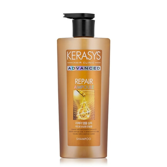 Shampoo coreano reparador para cabellos tratados químicamente, Advanced Ampoule Shampoo 600ml - Repair