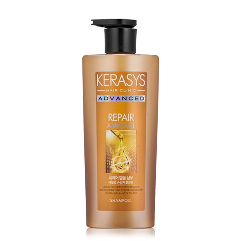 Kerasys - Shampoo Coreano Reparador Para Cabellos Tratados Químicamente, Advanced Ampoule Shampoo 600Ml - Repair