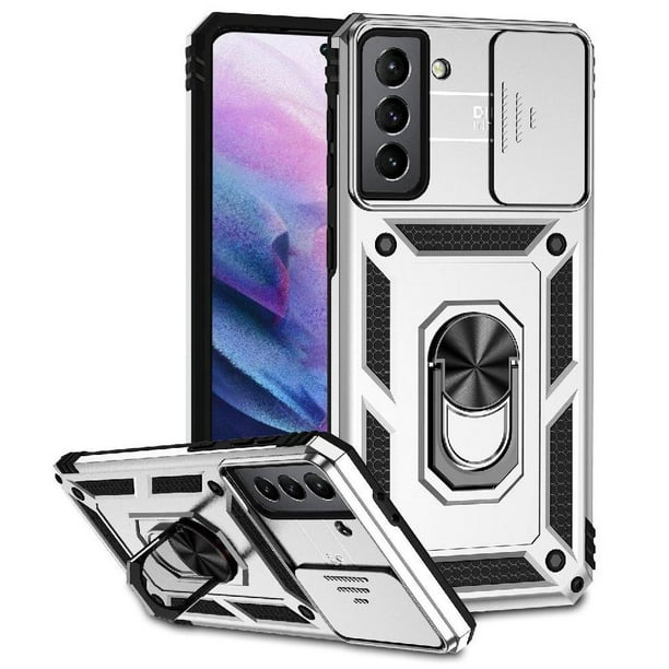 Estuche GANGXUN para Samsung Galaxy S21, soporte giratorio 360°, estilo mecánico y magnético