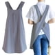 thumbnail image 3 of Lino Cruz Atrás Delantales De Cocina Para Mujeres Hombres Con Bolsillos Lindo Para Hornear Cocina Gigicloud Algodón Delantal De Lino Pinafore De Las Mujeres Con Correas De Hombro Cruzado, 3 of 3