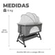 thumbnail image 3 of Cuna Colecho Moises Bebe Mecedora Con Mosquitero Gris, 3 of 6
