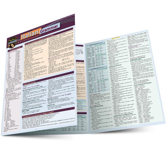 Guía de referencia lingüística QuickStudy Italian Grammar