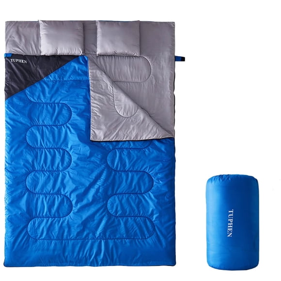 Saco de dormir Tuphen Doble con 2 almohadas para 2 adultos