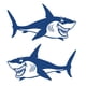 thumbnail image 2 of 2 Pieces Shark Vinil Calcomanías Pegatinas Kayak Canoe Fishing Boat Car Gráficos, 2 of 3