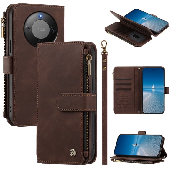 Funda Honor Magic8 Lite con Cremallera, Marrón